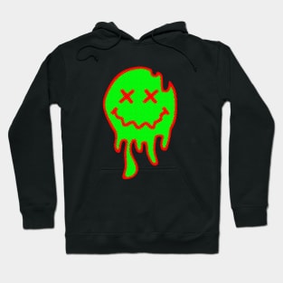 ACID SMILEY (MELTING) #8 (RED/GREEN) Hoodie